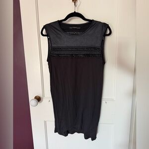 All Saints Black Top with metal Accents